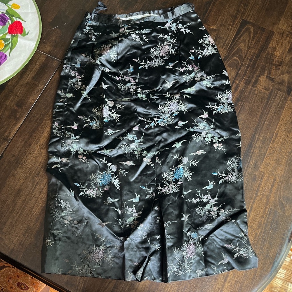 Vintage Japanese silk skirt
